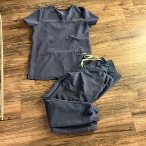 Women’s Figs Scrub Set Space Navy